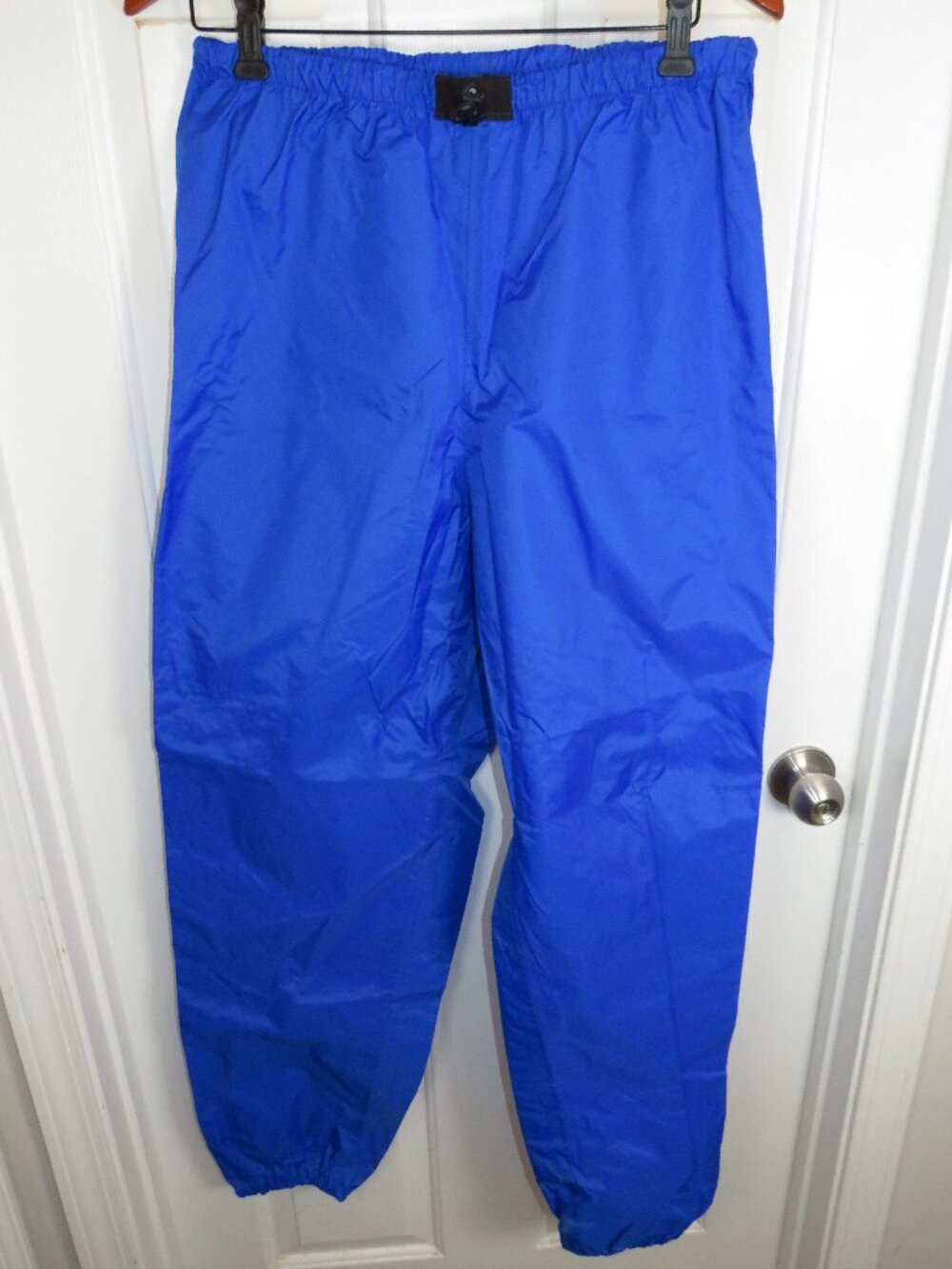 NRS Pants Mens Medium Blue Rio Rain Nylon Elastic Waist Kayak Water Sports